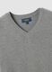 Grey viscose-blend V-neck jumper, regular fit_2