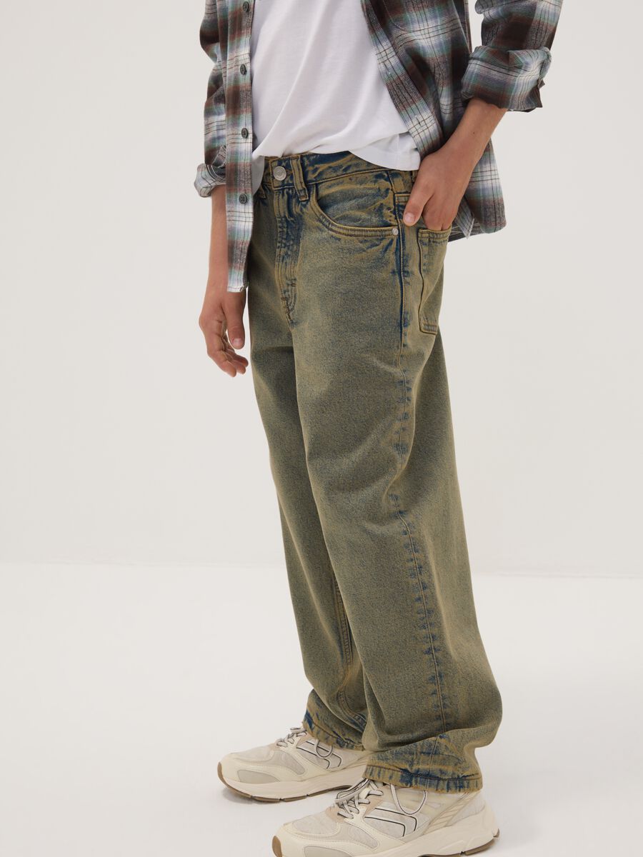 &Tau;&zeta;&iota;&nu; denim &alpha;&pi;ό 100% &beta;&alpha;&mu;&beta;ά&kappa;&iota;, skater &gamma;&rho;&alpha;&mu;&mu;ή_1