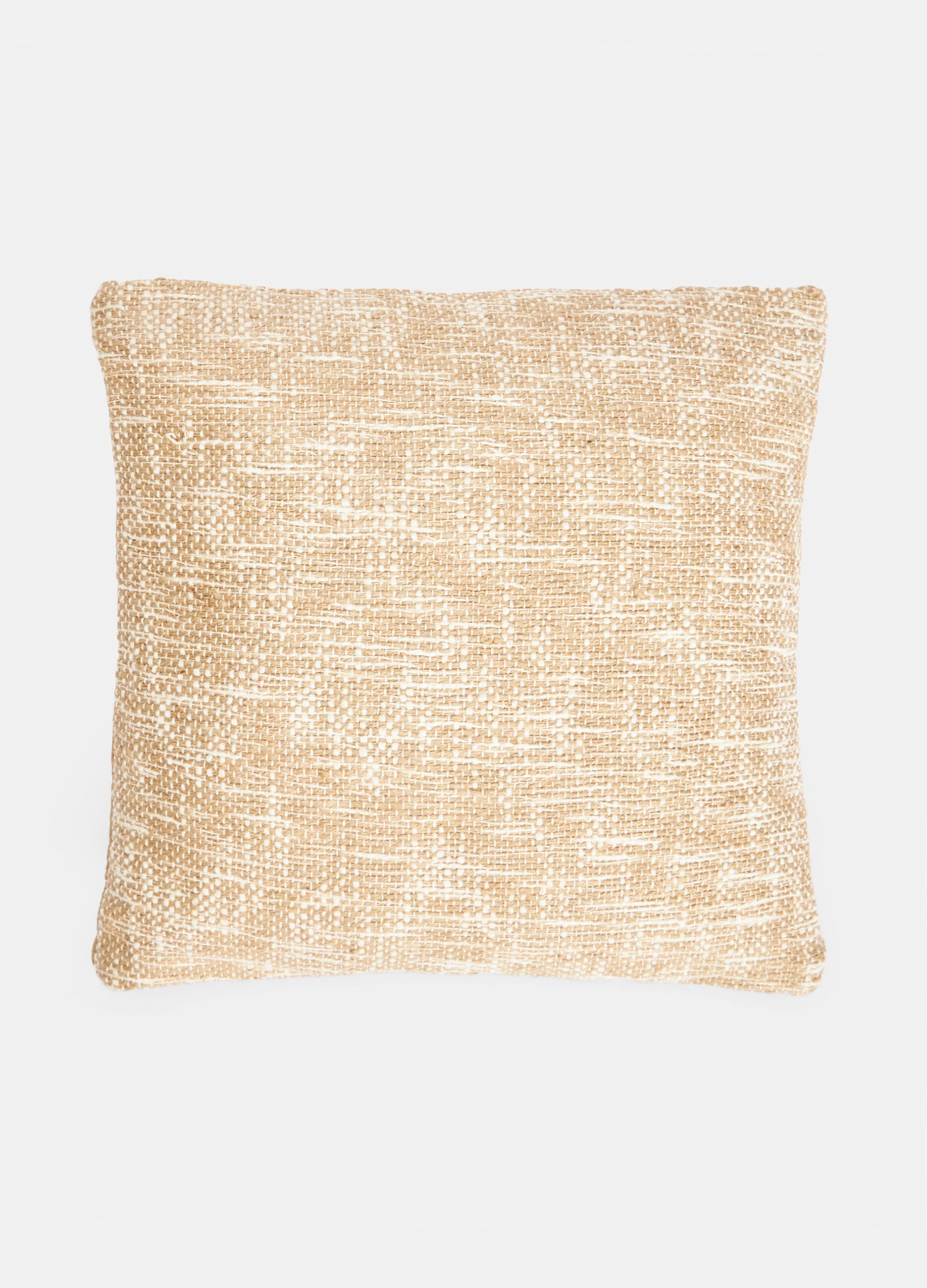 Square cushion in jute blend