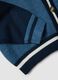 Blue regular-fit cardigan in viscose and wool blend_3