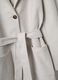 Regular fit beige single-breasted coat with belt_5