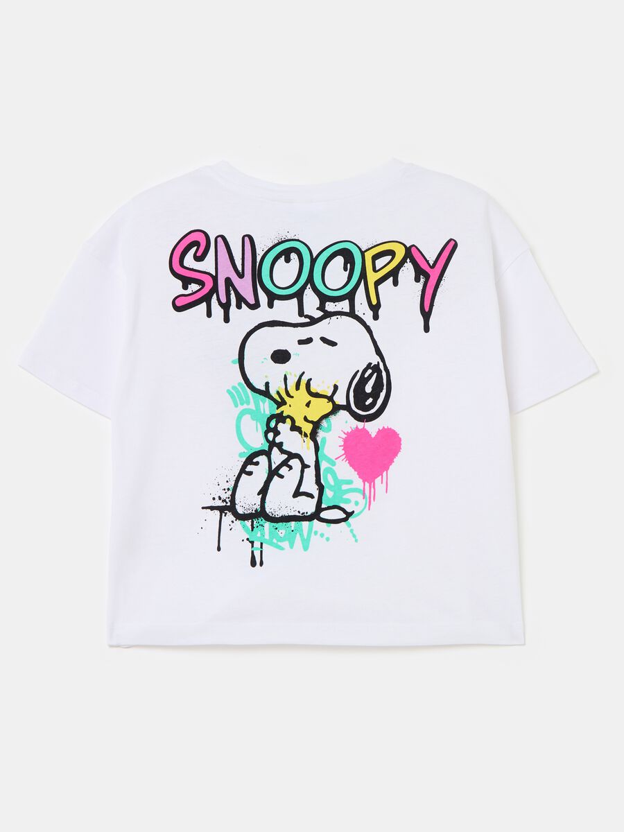 Cotton T-shirt with Snoopy print_1