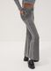 Girls&rsquo; grey flared jeggings in stretch cotton_2