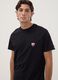 T-shirt preta em algod&atilde;o puro com estampado Ducati, regular fit_0