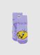 Purple cotton stretch socks for girls Looney Tunes x Italia Team_0