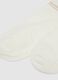 White ankle socks in stretchy cotton blend with stripes_1