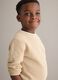 Child's regular fit beige crew neck pure cotton jumper_2