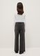 Girls' grey pure cotton wide leg jeans_1