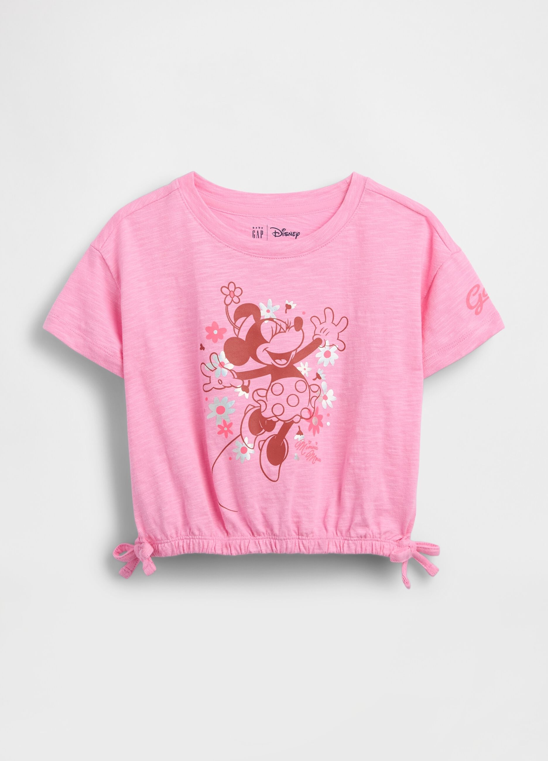 T-shirt de manga curta em algod&atilde;o puro com estampado