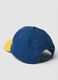Blue and yellow pure cotton cap with LA Galaxy embroidery_1