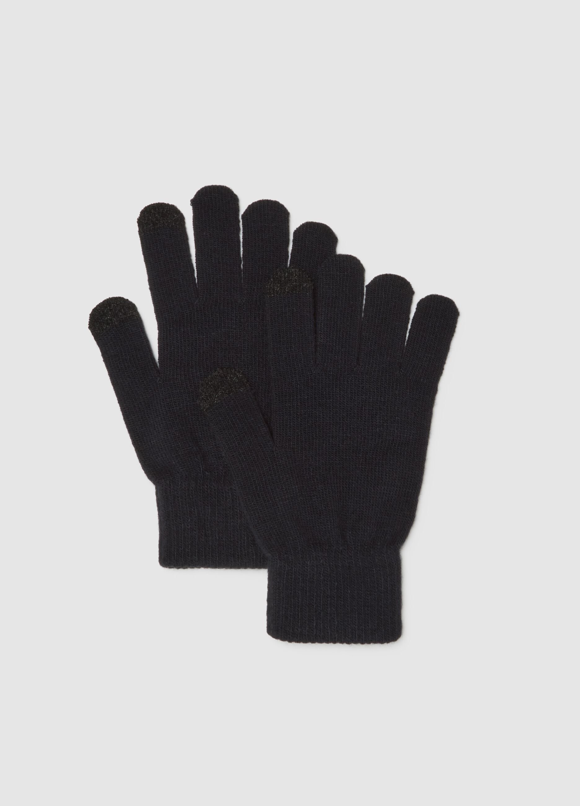 Schwarze Winterhandschuhe