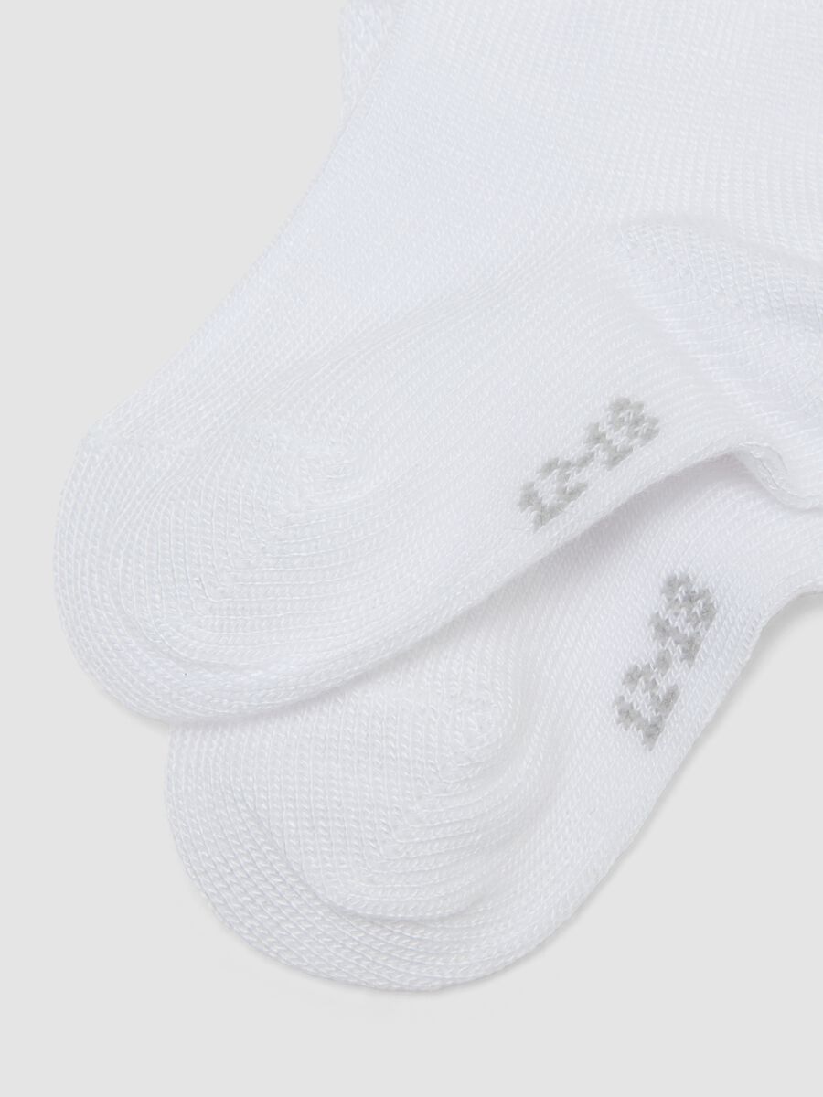 Pack duplo de meias multicolor em mistura de bambu para beb&eacute;s_2