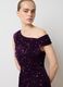 Purple fitted dress with sequins_0