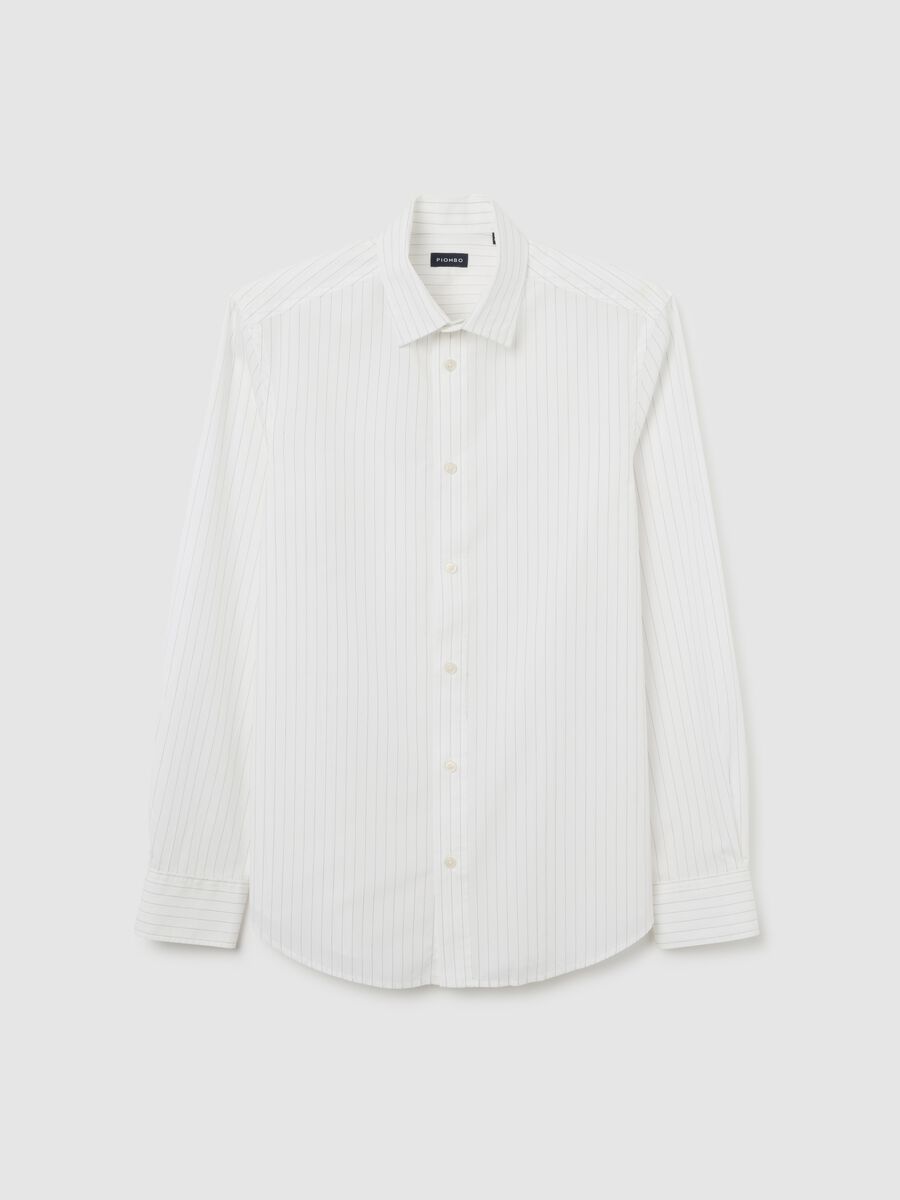 White pure cotton shirt regular fit_4