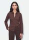 Brown striped slim-fit pure cotton poplin shirt_1