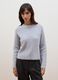 Maglia grigia in lana e alpaca elasticizzato girocollo_2