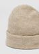 Cappello beige in lana e alpaca elasticizzato_2