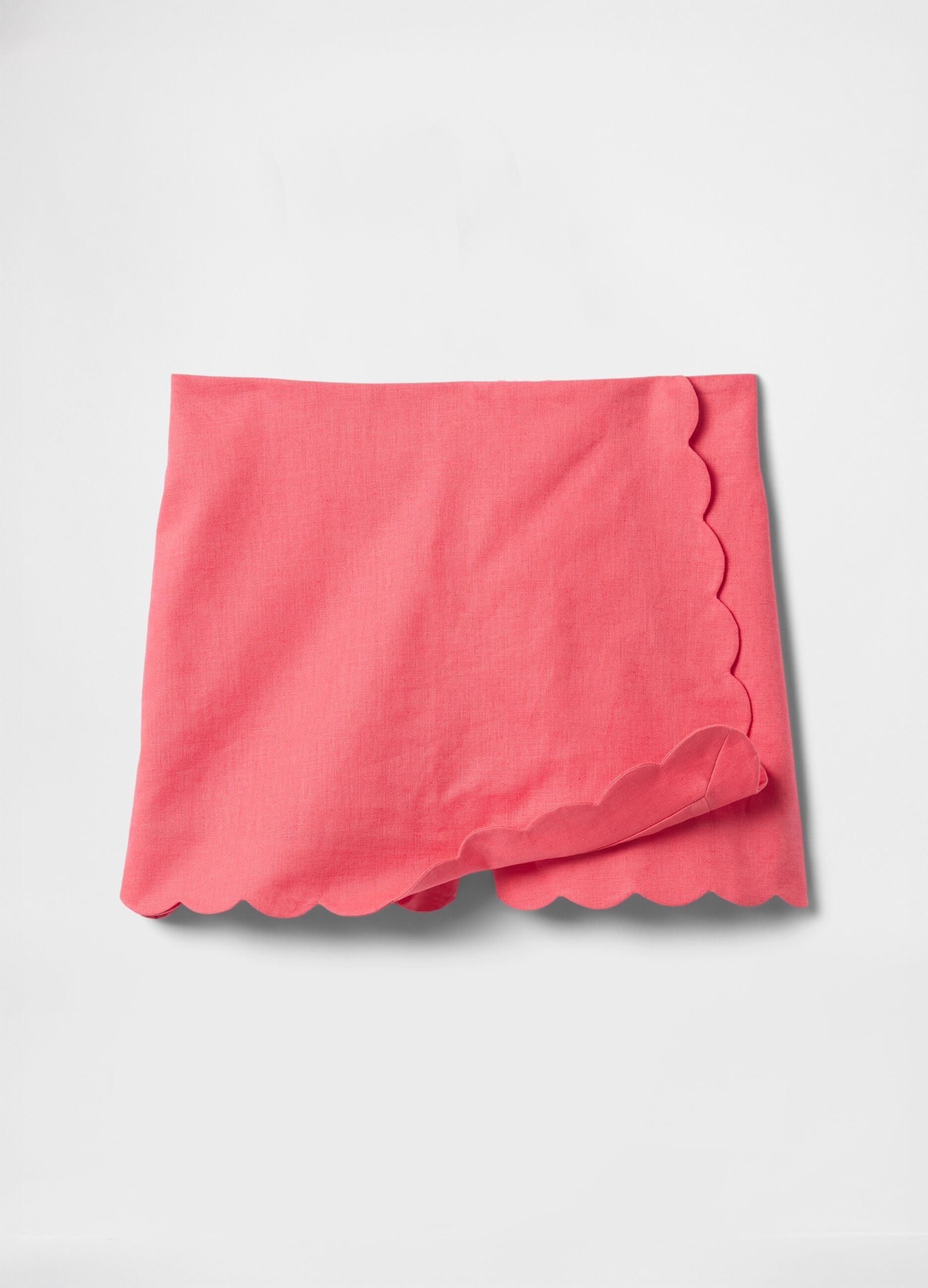Rosa Skort mit gewellten Kanten