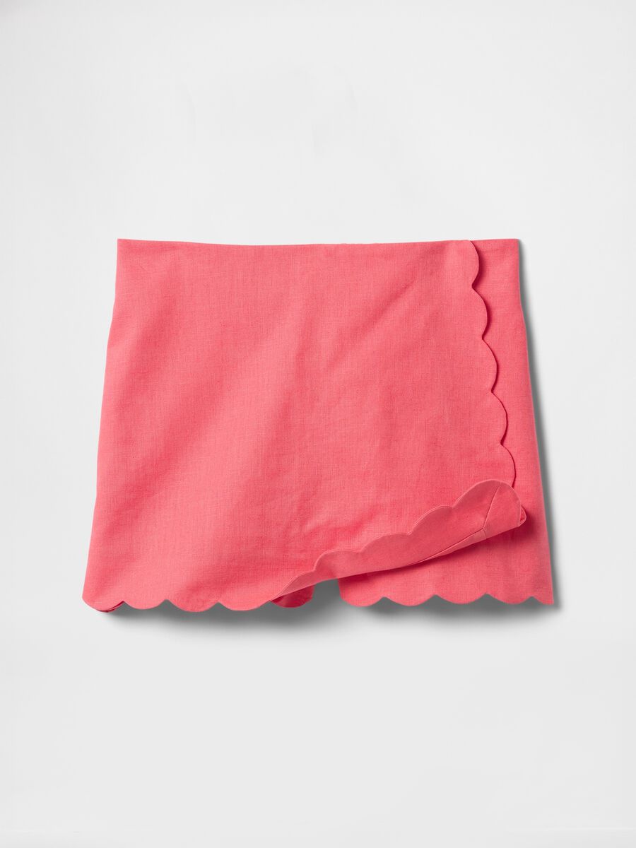Pink Skort with Scalloped Edges_3