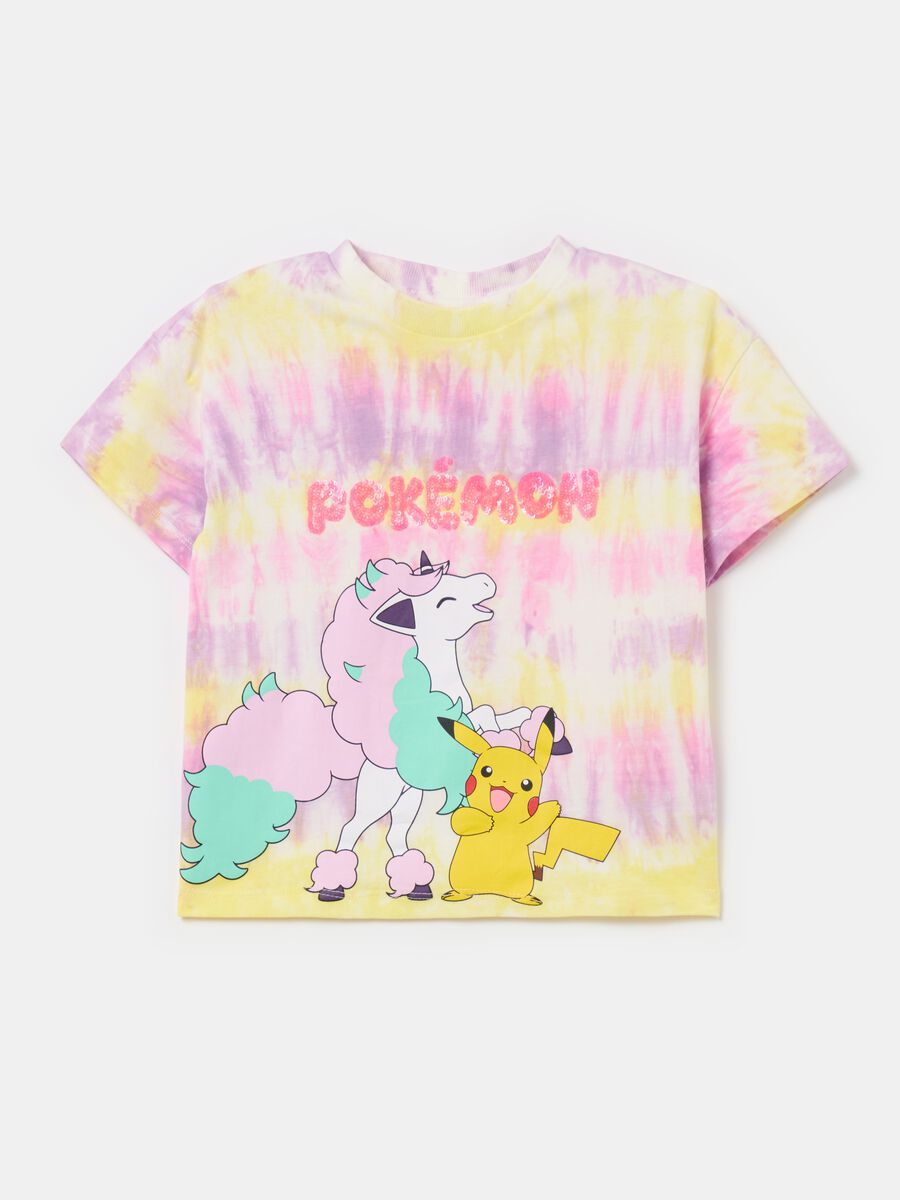 Camiseta Tie Dye con estampado Pikachu_0