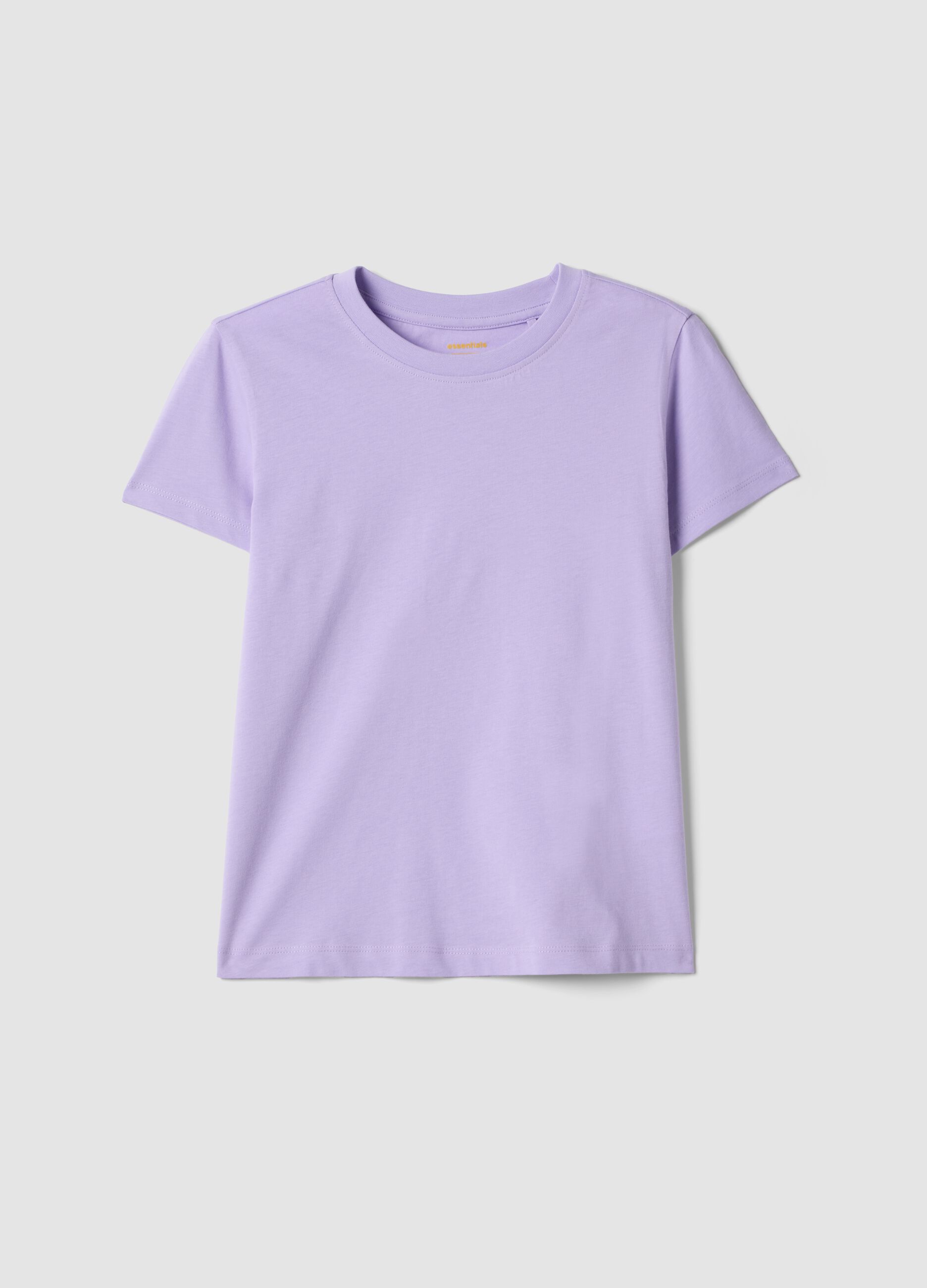 Girls&rsquo; Purple Pure Cotton Regular Fit T-shirt