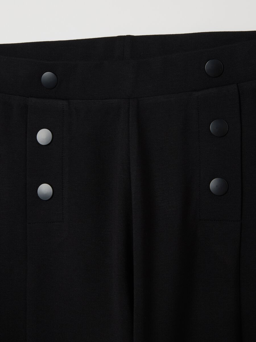 Black slim fit leggings_5