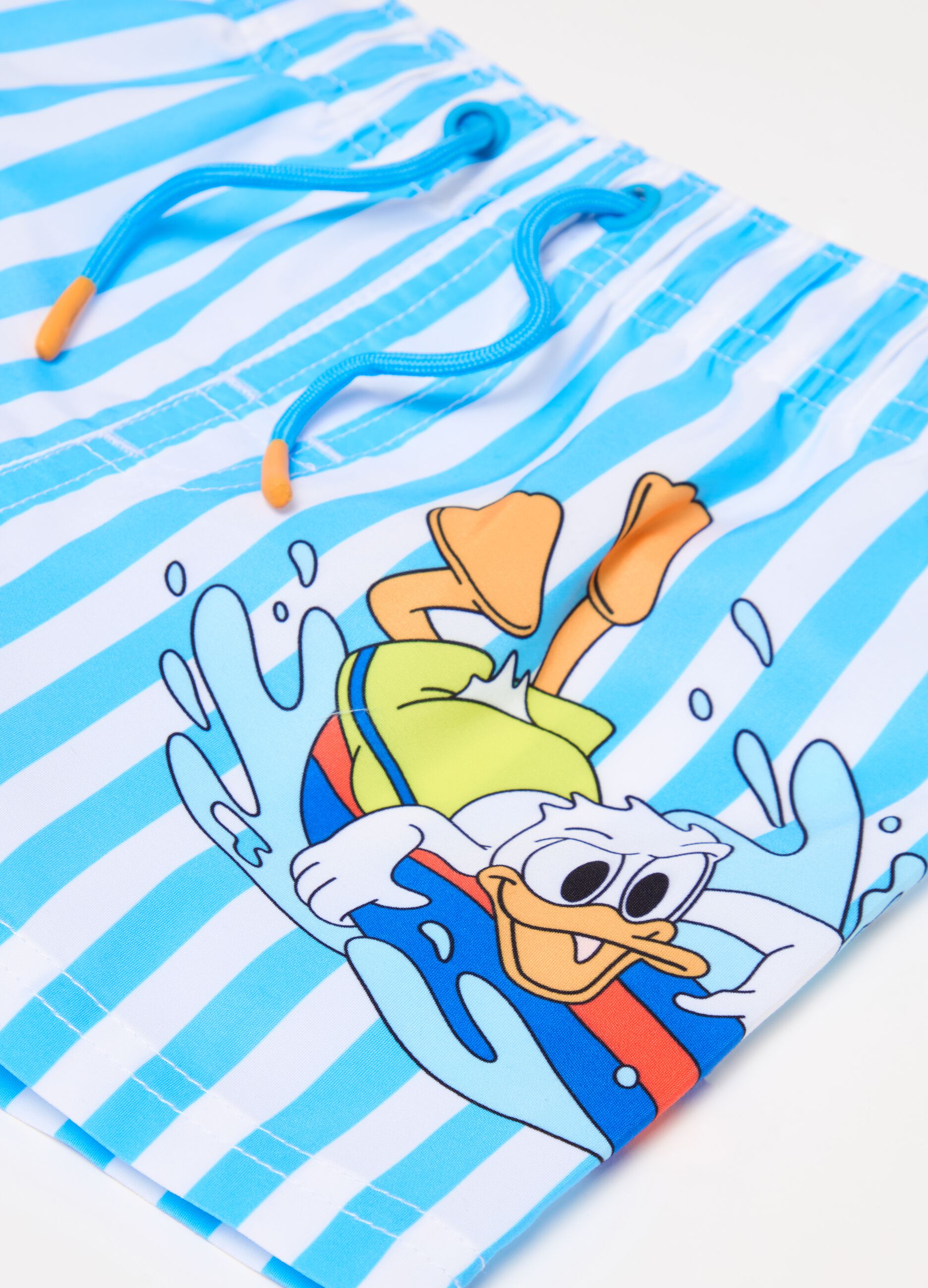 Costume boxer a righe stampa Donald Duck 90