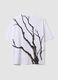 T-shirt branca em algod&atilde;o puro com estampado vegetal_6