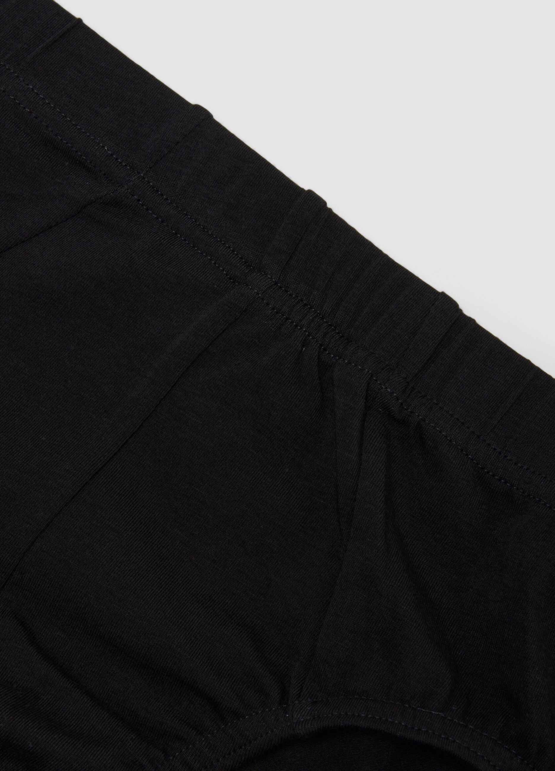 Schwarzer Slip aus Bio-Baumwolle