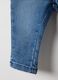 Blue cotton blend jeans for newborns regular fit_3