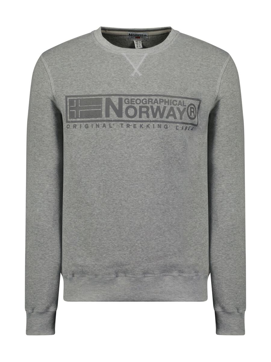 Sweatshirt with Geographical Norway print and round neck_0
