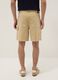 Beige pure cotton Bermuda shorts_2