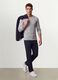 Graues T-Shirt aus Viskosemix in Wabenstruktur, Regular Fit_0