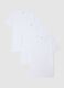 Tripack white crew neck T-shirts in pure cotton regular fit_4