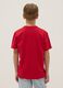 Boys' Regular Fit Pure Cotton Red T-shirt with Print_1