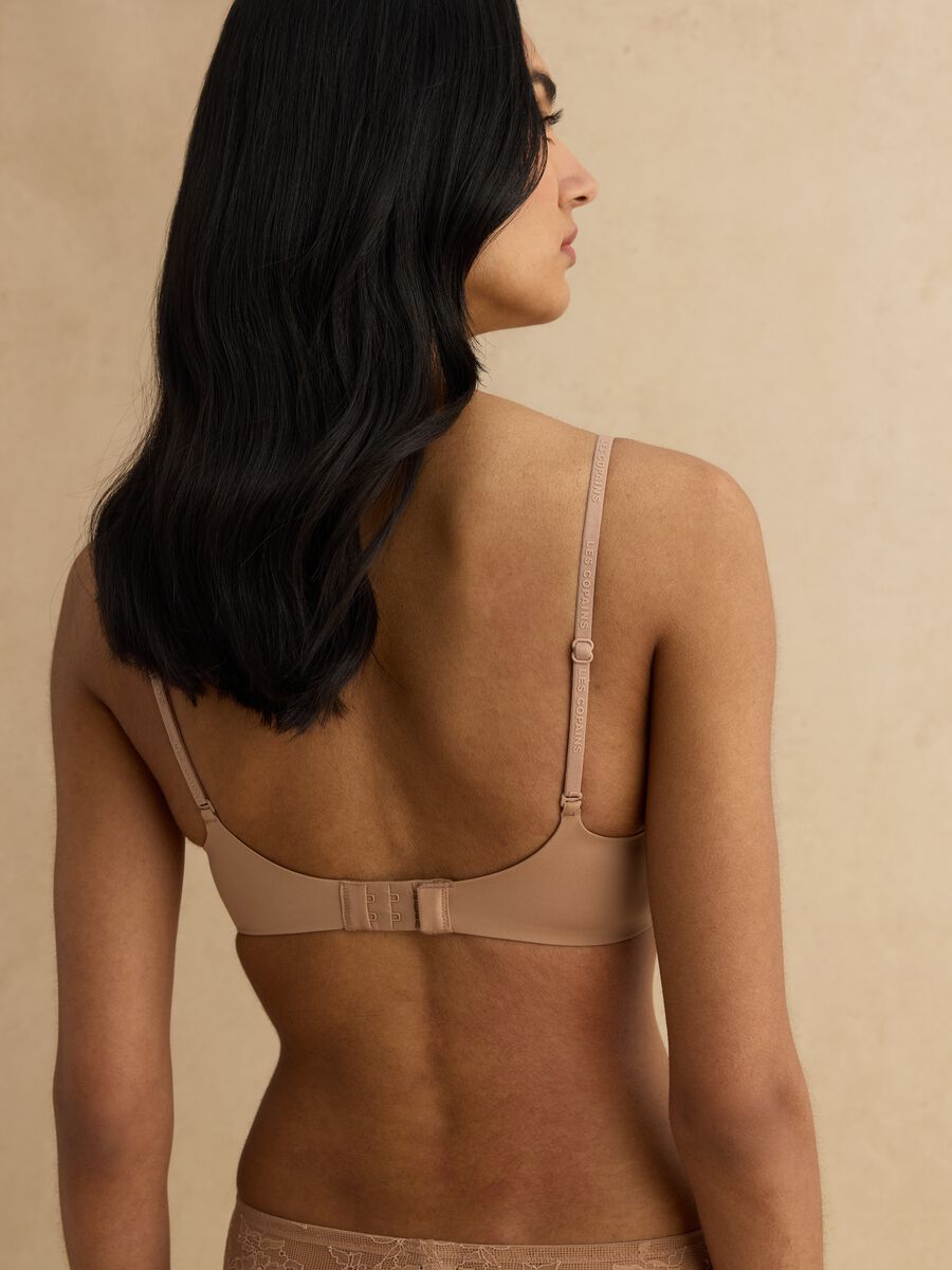 Beige regular fit bra_2