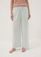 Green striped stretch cotton-blend poplin pyjama trousers_1