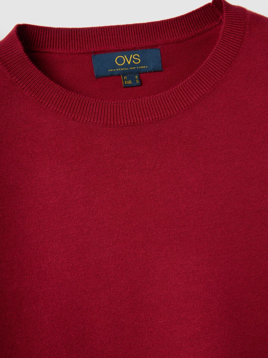 Red Crew-Neck Jumper Regular Fit_5