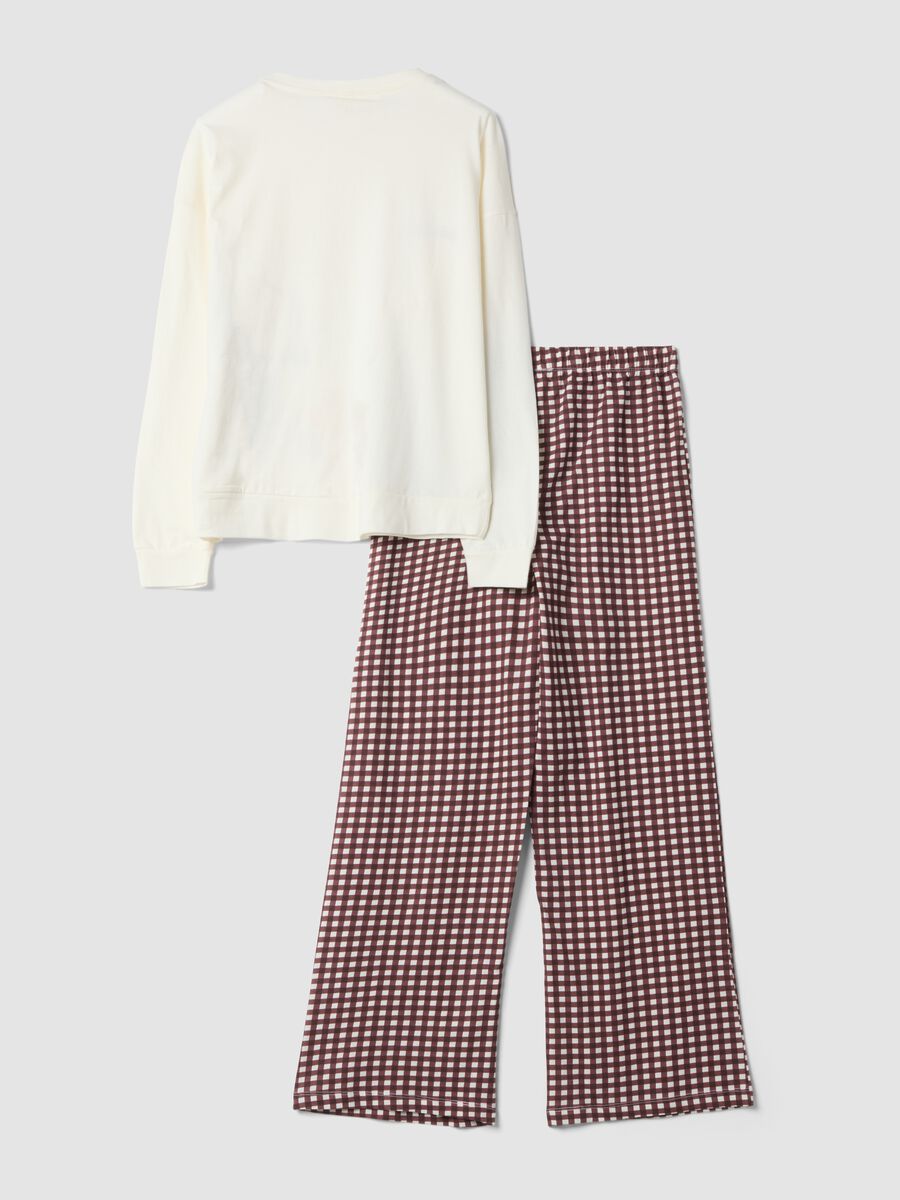 Brown Peanuts-themed pyjamas in pure organic cotton_6