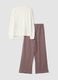 Brown Peanuts-themed pyjamas in pure organic cotton_6