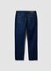 Jean bleu fonc&eacute; slim en m&eacute;lange coton et viscose_6