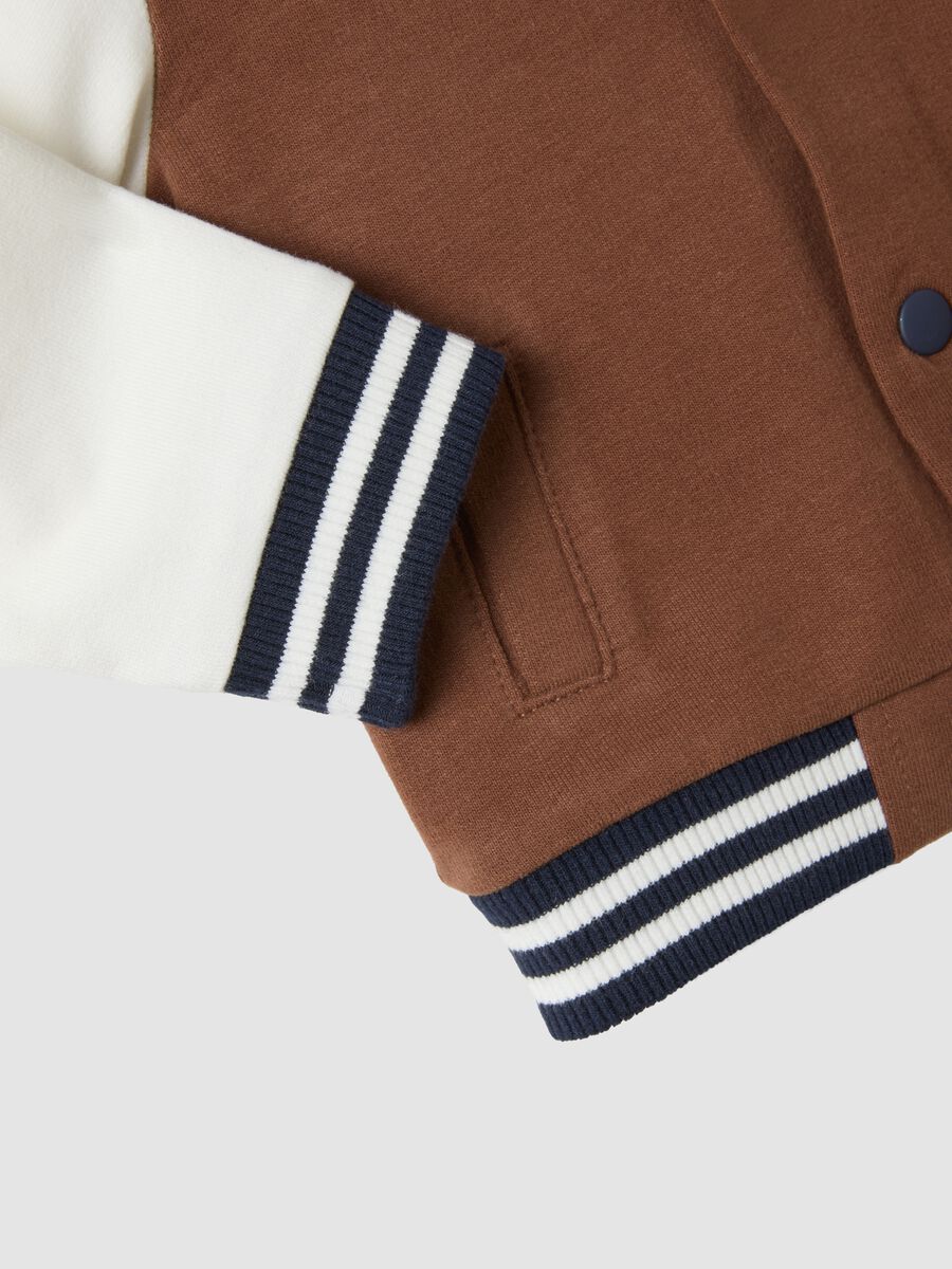 Brown organic cotton sweatshirt for baby, regular fit_3