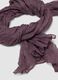Purple semi-sheer crinkled-effect scarf_2