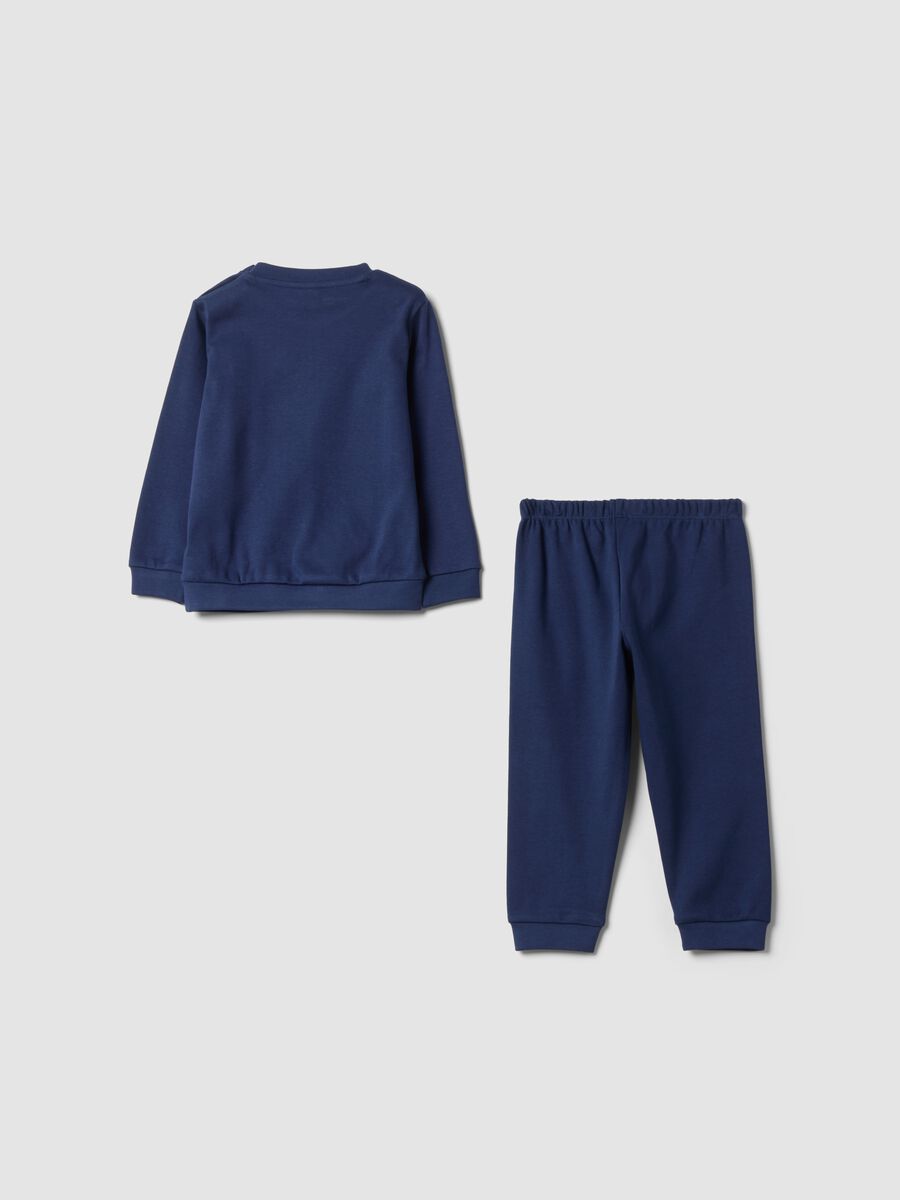 Blue Mickey-themed pyjamas in pure organic cotton_1