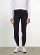 Girls&rsquo; black skinny-fit organic stretch cotton leggings_1