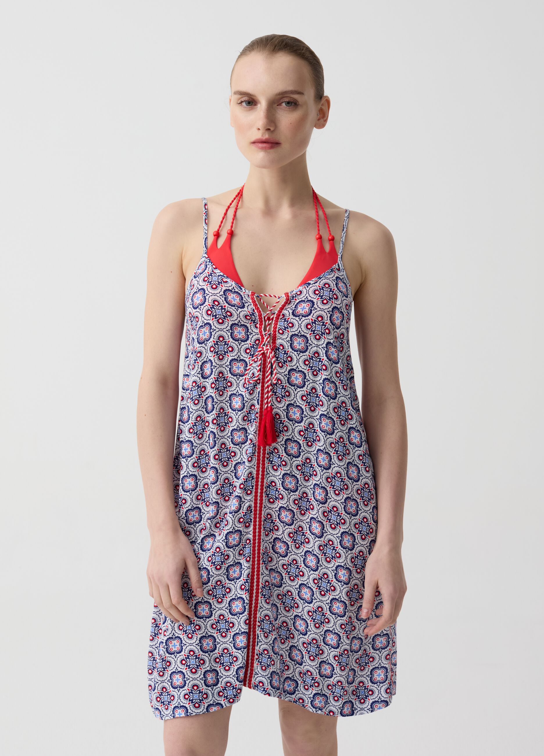 Positano summer dress with print