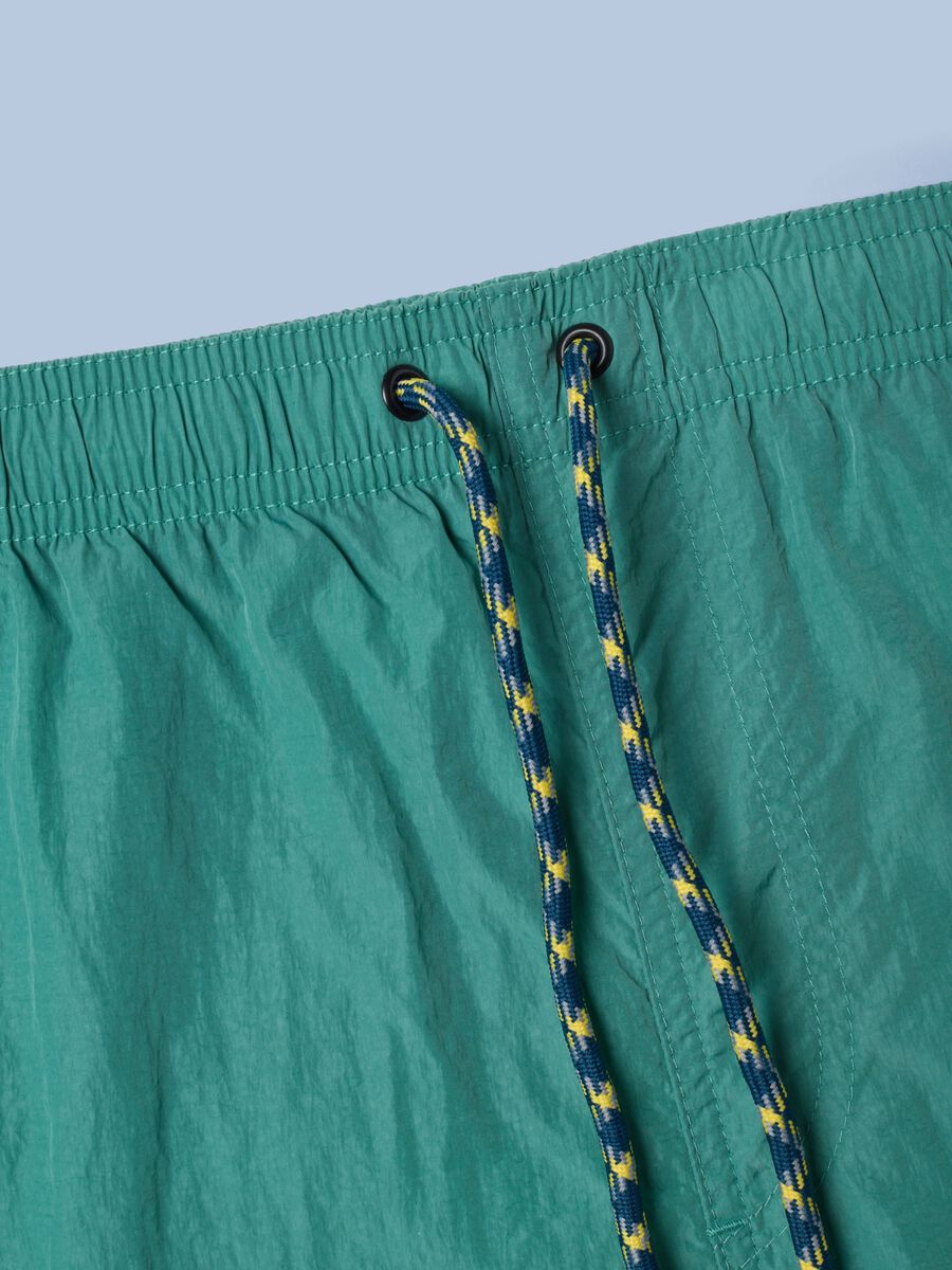 ALTAVIA SAILNG green boxer swim shorts with elasticated waistband_6
