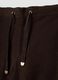 Brown wide-leg joggers in stretch fabric_1