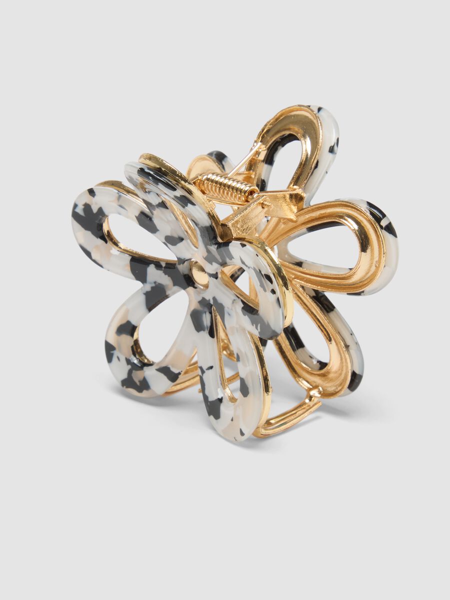 Gancho de Cabelo Multicolorido em Forma de Flor_1