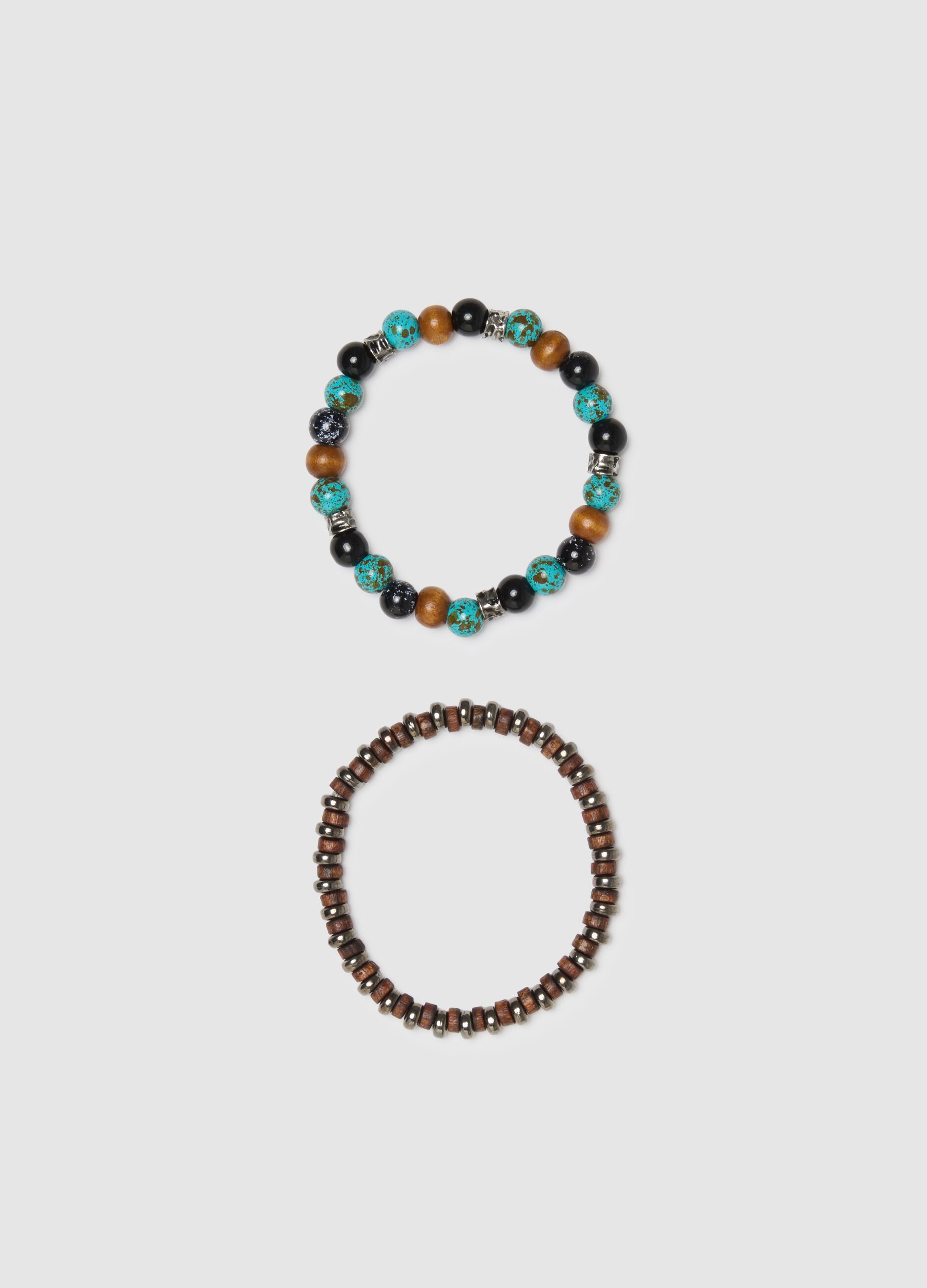 Glass Multicolor Bracelet Twin Pack